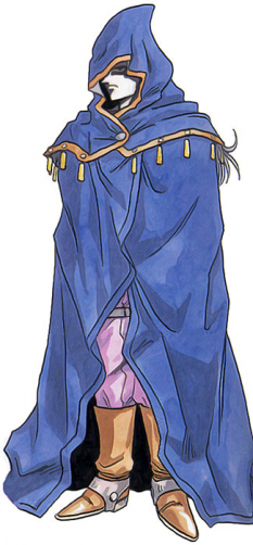 Concept art of Magus from Chrono Trigger by Akira Toriyama