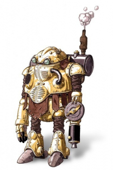 Concept art of Robo from Chrono Trigger by Akira Toriyama