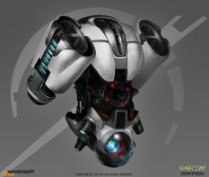 Concept art of a security drone from Remember Me by Frederic Augis
