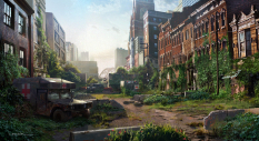 Concept art of street barricades from The Last of Us by Aaron Limonick