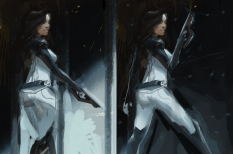 Concept art of Miranda Lawson from Mass Effect 2 by Benjamin Huen