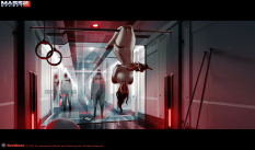 Concept art of Miranda Lawson from Mass Effect 2 by Matt Rhodes