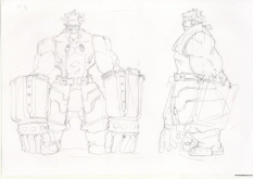 Concept Art of Iron Tager from BlazBlue: Calamity Trigger