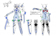 Concept Art of Nu-13 from BlazBlue: Calamity Trigger