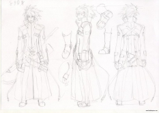 Concept Art of Ragna the Bloodedge from BlazBlue: Calamity Trigger