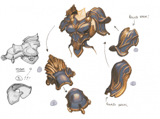 Concept art of Uriel from Darksiders by Paul Richards