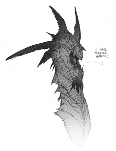 Concept art of Abaddon from Darksiders by Paul Richards