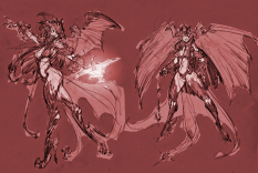 Concept art of Lilith from Darksiders by Paul Richards