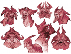 Concept art of Samael from Darksiders by Paul Richards