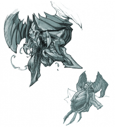 Concept art of Silitha from Darksiders by Paul Richards