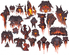 Concept art of the Charred Council from Darksiders by Paul Richards