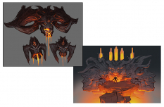 Concept art of the Charred Council from Darksiders by Paul Richards