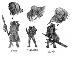 Concept art of hunters from Darksiders by Paul Richards
