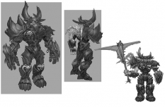 Concept art of phantom guards from Darksiders by Paul Richards