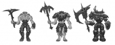 Concept art of phantom guards from Darksiders by Paul Richards