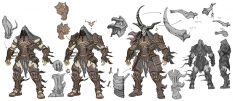 Concept art of riders from Darksiders by Paul Richards