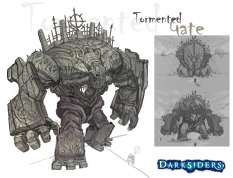 Concept art of Tormented Gate from Darksiders