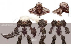 Concept art of undead from Darksiders by Paul Richards