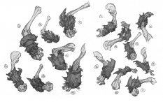 Concept art of undead from Darksiders by Paul Richards