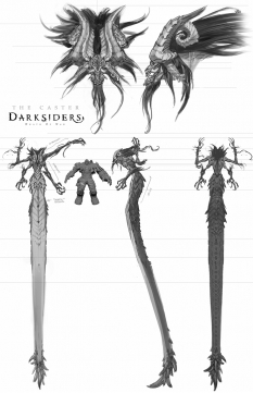 Concept art of the Caster from Darksiders by Paul Richards