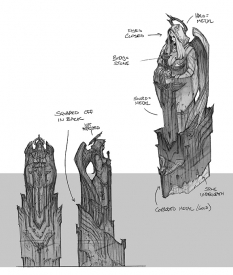Concept art of Eden from Darksiders by Paul Richards