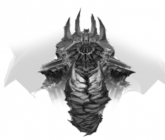Concept art of prison from Darksiders by Paul Richards