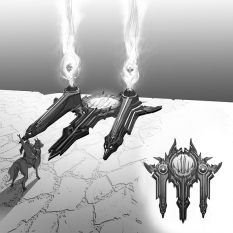 Concept art of the soulbridge from Darksiders by Paul Richards