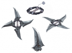 Concept art of a boomerang from Darksiders by Paul Richards