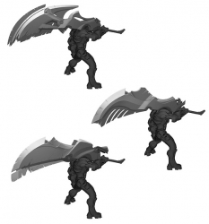 Concept art of swords from Darksiders by Paul Richards