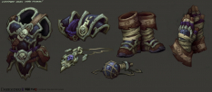 Concept art of some Armor for Death from Darksiders II by Avery Coleman