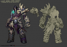 Concept art of the Slayer Armor from Darksiders II by Avery Coleman