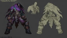 Concept art of the Wanderer Armor from Darksiders II by Avery Coleman