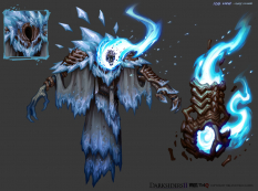 Concept art of the Ice Lich from Darksiders II by Avery Coleman