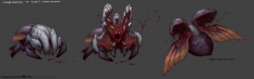 Concept art of Scarab Beetles from Darksiders II by Avery Coleman