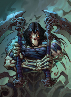 Concept art of Death Comic Cover from Darksiders 2 by Joe Madureira
