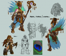 Concept art of Maker Shaman from Darksiders 2 by Paul Richards