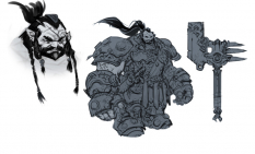 Concept art of Maker Warrior from Darksiders 2 by Paul Richards