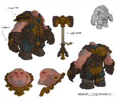 Concept art of Young Maker from Darksiders 2 by Paul Richards