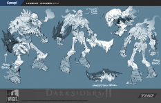 Concept art of Undead from Darksiders 2 by Paul Richards
