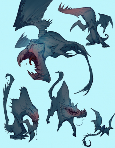 Concept art of Reapers from Darksiders 2 by Paul Richards