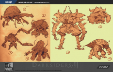 Concept art of Scarab Hulk from Darksiders 2 by Paul Richards