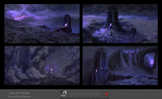Concept art of Dungeon from Darksiders 2 by Jonathan Kirtz