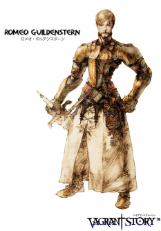 Concept art of Romeo Guildenstern from Vagrant Story by Akihiko Yoshida