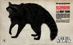 Wallpaper with concept art of Raccoon from Red Dead Redemption
