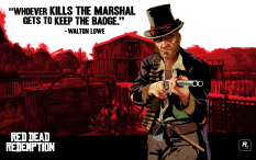 Wallpaper with concept art of Walton Lowe from Red Dead Redemption