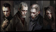 Weepers concept art from Dishonored by Viktor Anatov