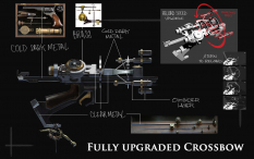 Fully Upgraded Crossbow concept art from Dishonored