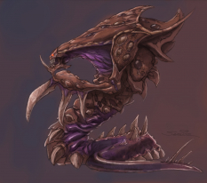 Hydralisk concept art from Starcraft II by Samwise Didier