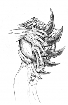 Hydralisk Spine concept art from Starcraft II