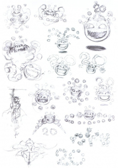 20th Anniversary Sketches from Final Fantasy by Yoshitaka Amano